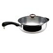 Paula Deen Signature Stainless-Steel 4-Quart Covered Saute Pan
