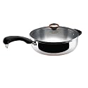 Paula Deen Signature Stainless-Steel 4-Quart Covered Saute Pan