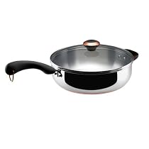 Paula Deen Signature Stainless-Steel 4-Quart Covered Saute Pan