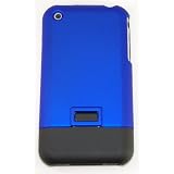 KingCase iPhone 1G 2G (Original iPhone) Rubberized Slim Slider Case (Royal Blue) 4GB, 8GB, 16GB