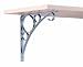 John Sterling RP-0082-8PM Rings Decorative Shelf Bracket, 8-Inch, Platinum