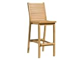 Oxford Garden Dartmoor Shorea Bar Chair, Natural