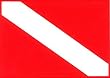 Scuba Diive Flag Sticker