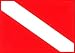 THE DIVE FLAG STICKER 2
