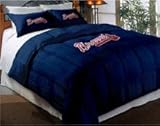 Atlanta Braves Comforter Set: Twin Comforter with Shams