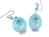 ハワイアンジュエリーGlass Earrings Turtleカラー(ターコイズ・ブルー)