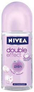 Nivea DOUBLE EFFECT VIOLET Anti-Perspirant Deodorant ROLL-ON for Women, 50 ML / 1.7 OZ