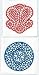 Pair of Henna Stencil Misc Designs - (2 Reusable Stencils)