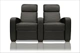 Bass Preview - Lounger - Collection Preview Black Leather Motorized Home Theater Lounger Collection