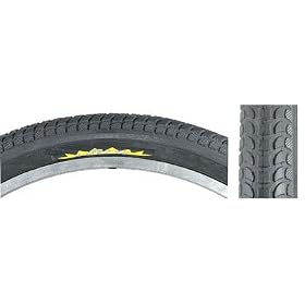 Pyramid Tire 26 x 2.125 Black Tread / White Wall Cruiser K927 W/Sun Logo