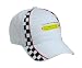 You're Only Alive Because My Japanese Chin Thinks You're Cute! Adult White Racing Checker Hat / Cap