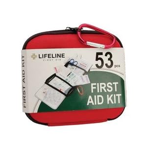 Lifeline 53 Piece First Aid Kit (Red) by 