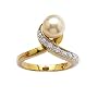 Bague Femme sertie Perle Imitation Oxyde de Zircon&hellip de So Chic Bijoux