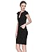 L'ALYSSE Women's V-neck Short Sleeve Pocket Casual Midi Summer Dress S-4XL