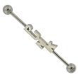 316L Surgical Steel Industrial - Punk - 14g Ear Wire - 1.5 inch in Length