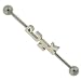 316L Surgical Steel Industrial - Punk - 14g Ear Wire - 1.5 inch in Length