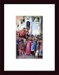 Art Poster Wood Framed Print - Jesus on Way to Calvary - Artist: Simone Martini- Poster Size: 10 X 6