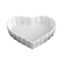 HIC Porcelain Heart Cr?me Brulee Dish 5- by 1-inch