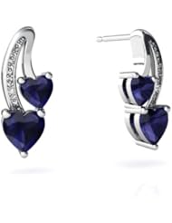 Genuine Sapphire 14kt White Gold Earrings