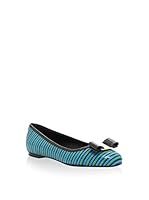 Salvatore Ferragamo Bailarinas (Verde / Azul)