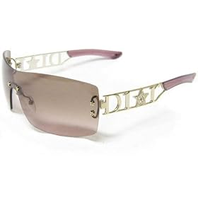 Buy Christian Dior Sunglasses Diorlywood S KUQ Gold Topaz Frame with Swarovski Austrian Crystal... by Christian Dior