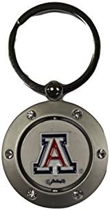 NCAA Officially Licensed Spinner Key Chain Key Ring (Arizona Wildcats)