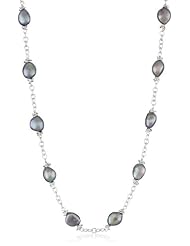 Honora "Crush" Black Freshwater Cultured Pearl Link Necklace, 18"