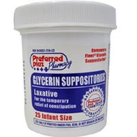 HealthPersonalCare: Glycerin Suppositories Laxative For Infant Jar   25 Each