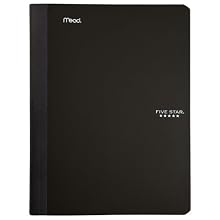 Five Star Composition Book, 100-sheets, College Ruled, Black (72261)