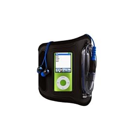 H2O Audio Surge Waterproof Headphones and Amphibx Waterproof Armband Combo (Medium) by H2O Audio