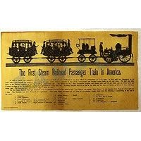 First Steam Railroad Train in America 1831