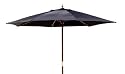 9' Outdoor Market Patio Umbrella - Black