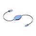 ReTrak Retractable iPhone 5/iPad Lightning Charge and Sync Cable, Blue (ETLTUSBBU)
