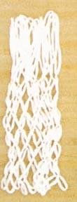 21 Heavy Duty No-Whip Institutional Basketball Nets -White - Set Of 4