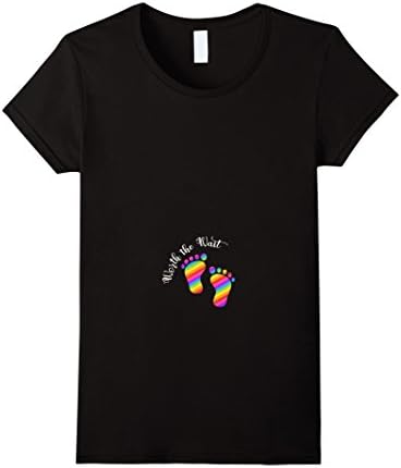 Women's Worth the Wait - Rainbow Baby Maternity Shirt Large Black
