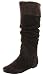 Steve Madden Women's Bonanza Tall Shafted Flat Boot,Brown Suede,5.5 M US