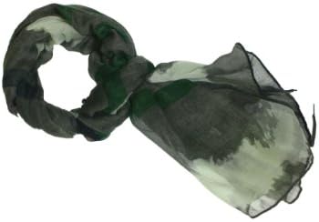 Ladies Park Lane Women's Scarf O/S Green Camaflouge Shades
