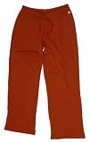 Russell Athletic Womens 100% cotton workout/gym/lounge pants, Orange,2XL
