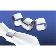 Cilio Serviettenringe eckig, Set � 4 St�ck