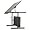 Art Table 48" x 30" -Black Frame, Black Surface