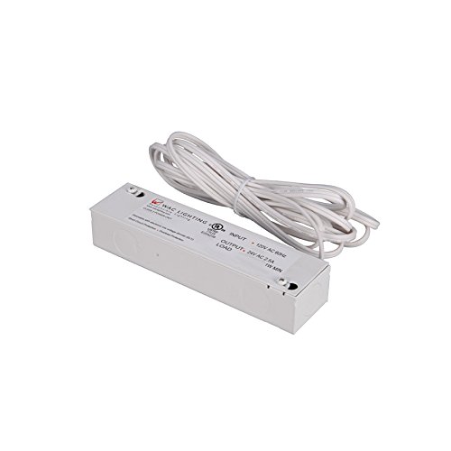WAC Lighting EN-24100-RB2-S 120V Input 24V Output 100W Remote Enclosed Electronic Transformer for Line and Straight Edge, Black