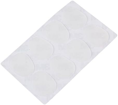 Yibuy 0.8 mm Transparent Oval Patches Pads for Alto/ Tenor Sax Set of 8