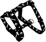 Hundegeschirr 45-75 Halsband beste Qualität Motiv schwarz