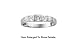 Jewelry : Stunning Genuine Sterling Silver Princess Cut Cubic Zirconia Anniversary / Promise Band.