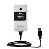 Klassisches USB Kabel für LG AX275 mit Hot Sync und aufladen Einsatzmöglichkeiten - von Gomadic mit TipExchange Technology