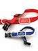 ID Collar - Personalized Pet ID Collar Tag lays flat and is already attached to an Adjustable Nylon Dog and Cat Collar