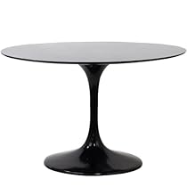 Hot Sale LexMod 48" Eero Saarinen Style Tulip Dining Table in Black