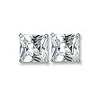 Rhodium Brass with Clear Cubic Zirconia Earrings Weight: 4.80gm