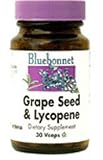 Grape Seed & Lycopene ( 60 VCaps ) (Power Full Anti Oxidant , eye diseases ) - Bluebonnet