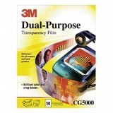 Transparencies for B/W and Color Laser Printers and Copiers, 8-1/2 x 11, 50/Box